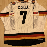 DEB Gameworn Eishockeytrikot 2013/2014 #7 Tim Schüle