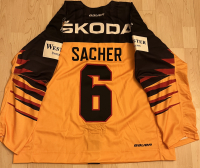 DEB Gameworn Eishockeytrikot 2019 #6 Mirko Sacher